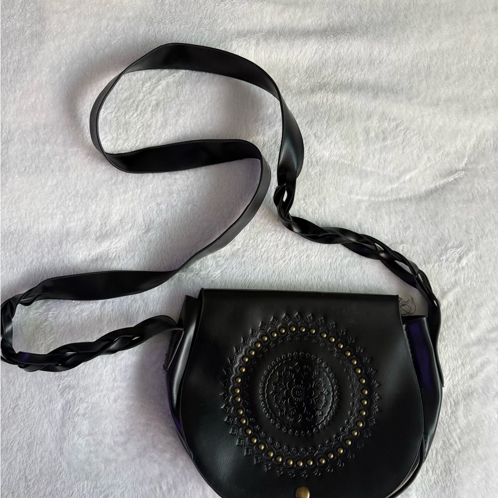 Black Embellished Women's Bag